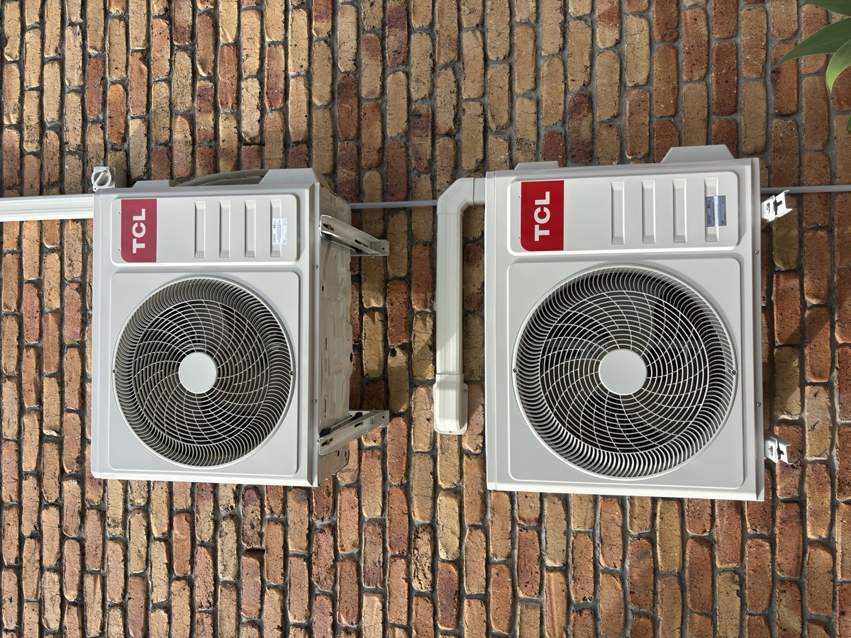 Air conditioning condenser units installed on the Gold Coast